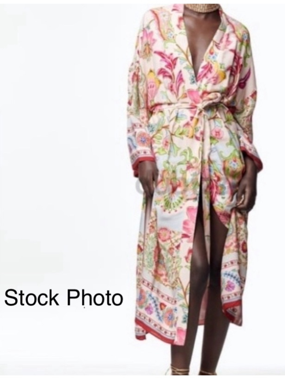 Zara Floral Kimono Robe/Duster • Size XS • NWT